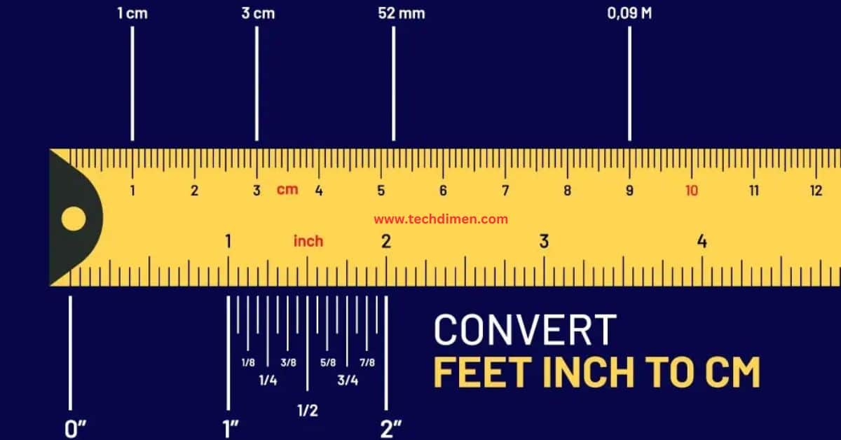 1 inch in cm