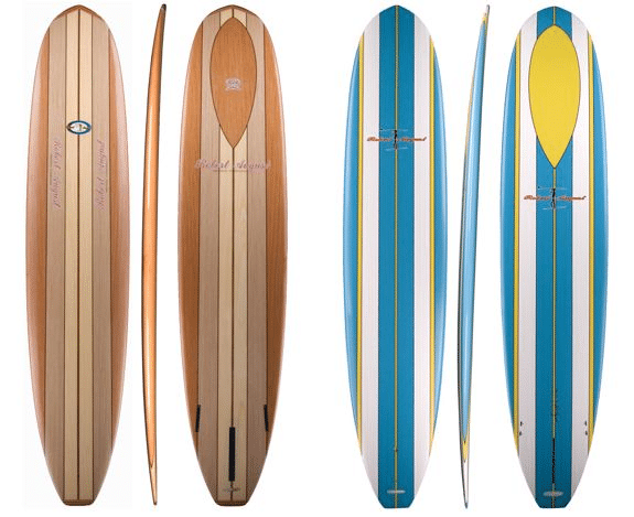 Length of Four Surfboards