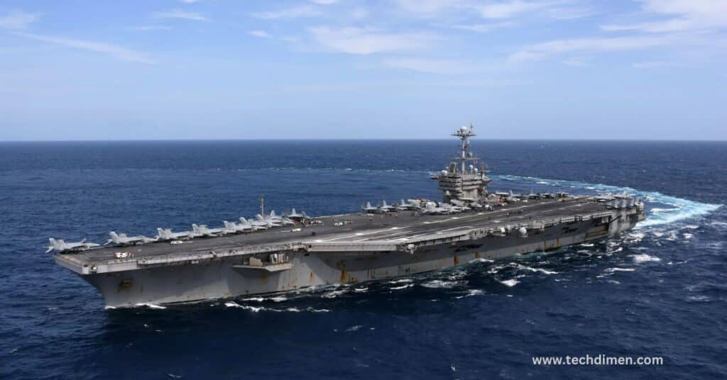 One Fifth of a Runway on an Aircraft Carrier