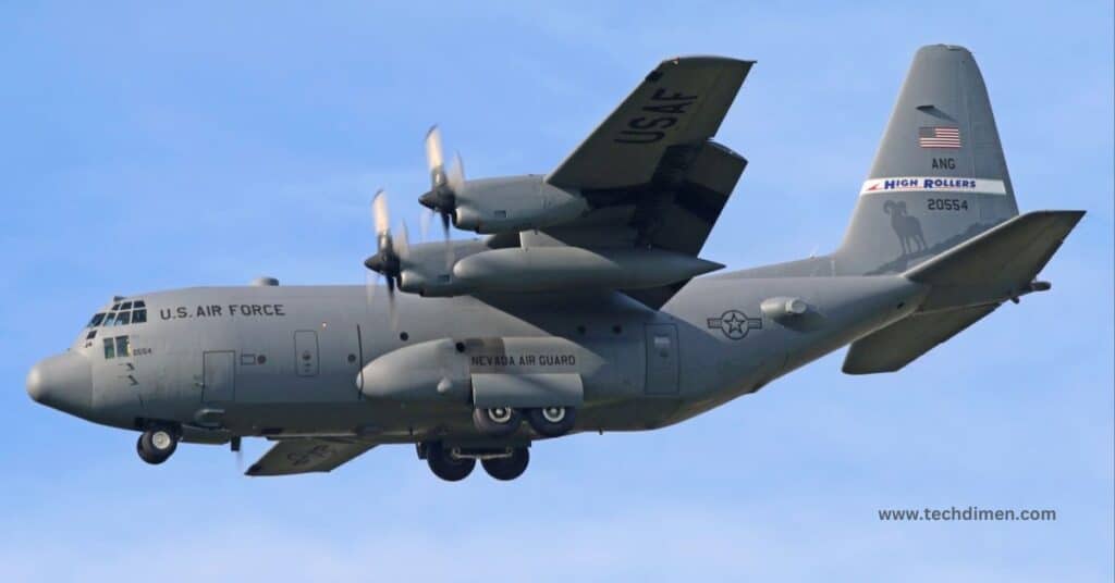 Lockheed C-130 Hercules 70 feet