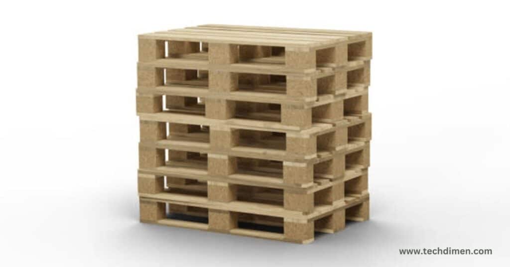 Eight Standard Wooden Pallets 100 square feet size