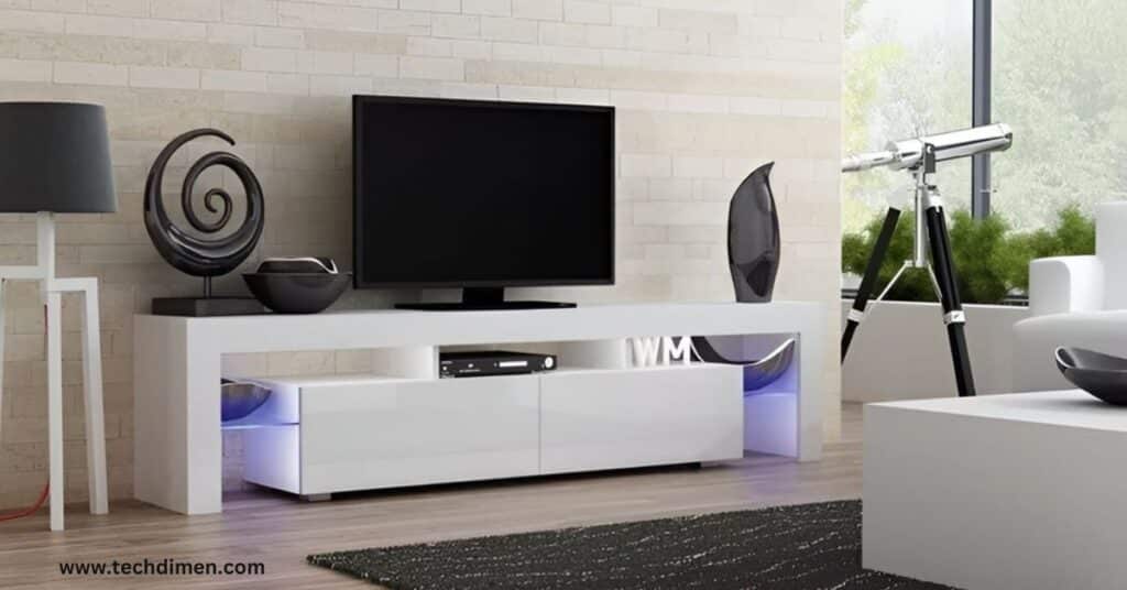 Smart Features in Modern TV Stands 55 inch tv