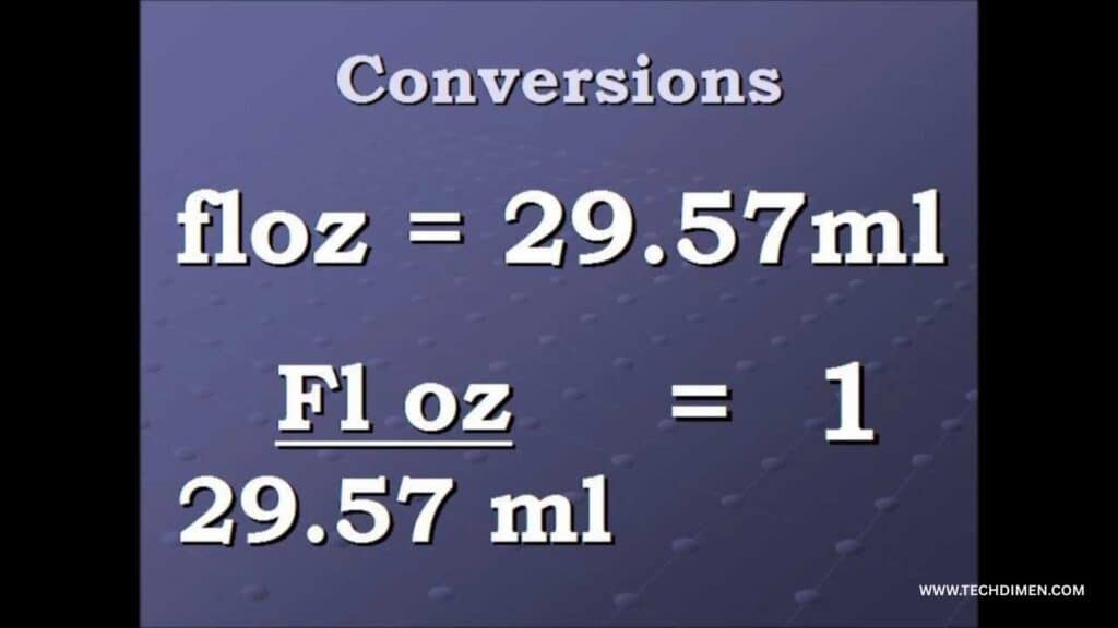 the Conversion Formula for ml to oz