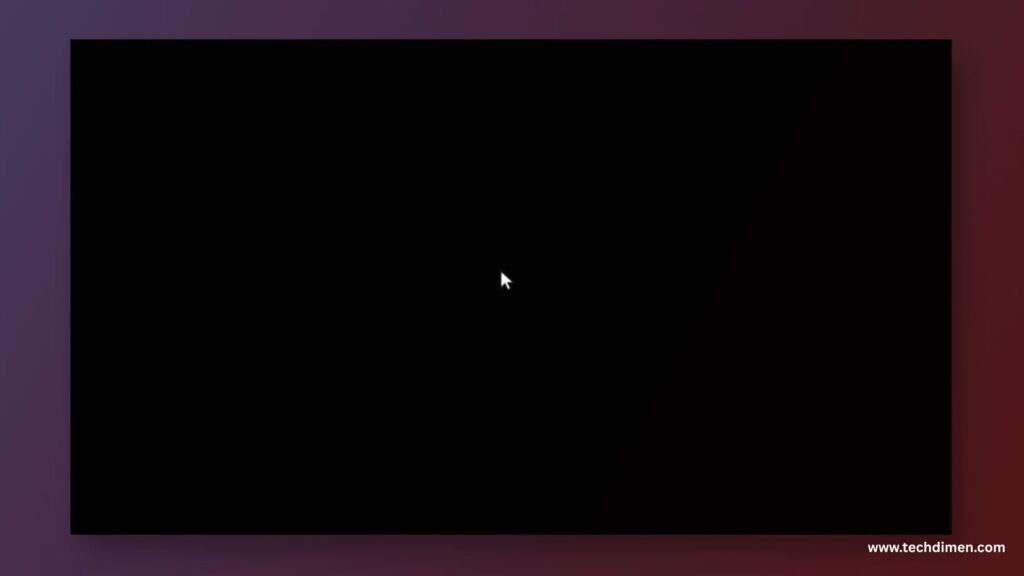 Resetting with a Black Screen