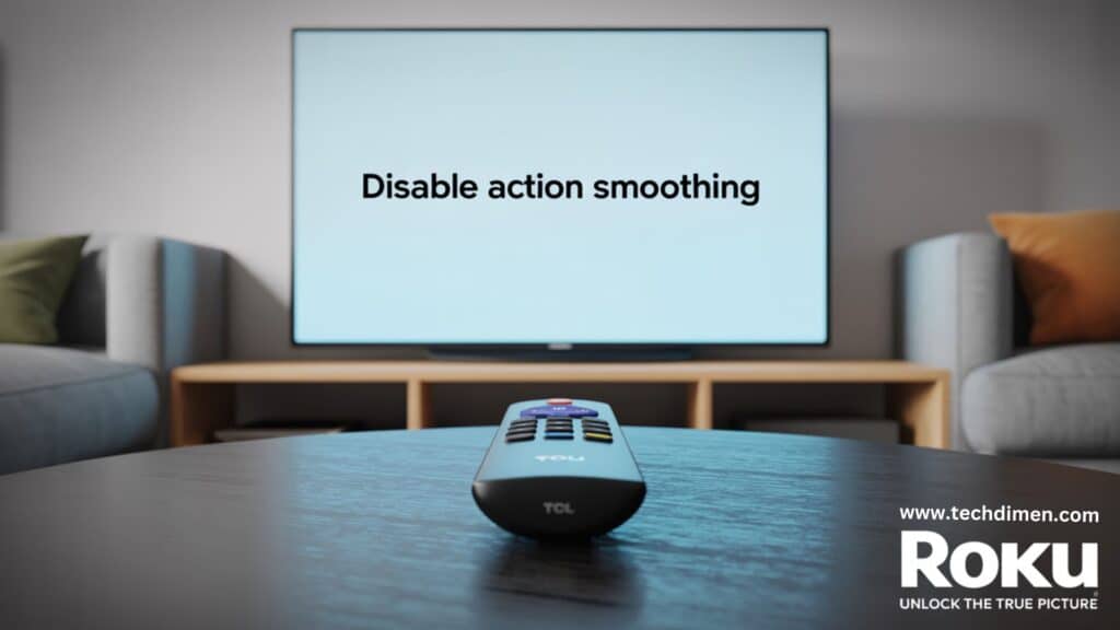 Disabling Action Smoothing on TCL or Roku TVs